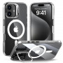 Tech-Protect Magstand MagSafe dėklas skirtas Apple iPhone 16, permatomas