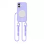 Tech-Protect Magnecklace MagSafe dėklas su pakabučiu Apple iPhone 16, purpurinis