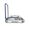 Spigen Ultra Hybrid Optik S MagSafe dėklas, skirtas Apple iPhone 17 Pro / 18 Pro, Clear/Deep Blue