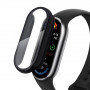 Tech-Protect Defense360 dėklas su grūdintu stiklu, skirtas Xiaomi Smart Band 9 / 9 NFC, juodas