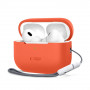 Tech-Protect Silicone silikoninis dėklas, skirtas Apple AirPods Pro 1/2, neoninės oranžinės spalvos