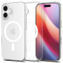 Spigen Liquid Crystal Mag MagSafe dėklas, skirtas Apple iPhone 17, Clear/White