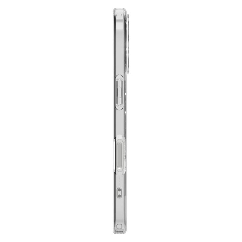 Spigen Liquid Crystal Mag MagSafe dėklas, skirtas Apple iPhone 17, Clear/White