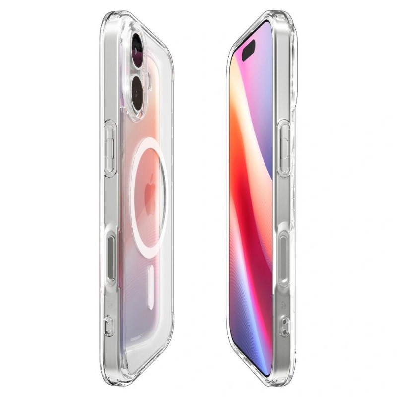 Spigen Ultra Hybrid Mag MagSafe ACS10380 dėklas skirtas Apple iPhone 17, Clear/White