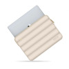 Tech-Protect Puffy nešiojamojo kompiuterio 13-14" dėklas su priedų krepšeliu, Sand