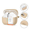 Tech-Protect Silicone Hook dėklas Samsung Galaxy Buds 3 / 3 Pro ausinukams, Cafe Latte
