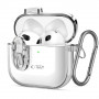 Tech-Protect Slim Hook dėklas Apple AirPods 4, permatomas