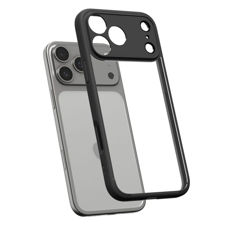 Spigen Ultra Hybrid dėklas Apple iPhone 17 Pro Max, matinė juoda