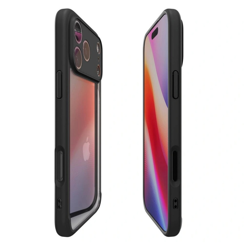 Spigen Ultra Hybrid dėklas Apple iPhone 17 Pro Max, matinė juoda