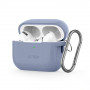 Tech-Protect Silicone Hook dėklas su karabinu Apple AirPods Pro 1 / 2 ausinukams, Baby Blue