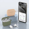 Tech-Protect Silicone Hook dėklas su karabinu Apple AirPods Pro 1 / 2 ausinukams, Baby Blue
