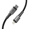 Tech-Protect Ultraboost DNA USB-C / Lightning kabelis PD27W/3A 200 cm, Iron Grey