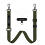 Telefono laikiklis ant kaklo Tech-Protect C6S Rope Crossbody 2-in-1, Cargo Khaki (alyvuogių)
