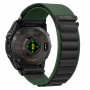 Tech-Protect Nylon Pro THP6034 laikrodžio dirželis, skirtas Garmin Fenix 5X / 5X Plus / 6X / 6X Pro / 7X / 8 / 8 Pro / 9 / 9 Pro (51 mm), žalias / juodas