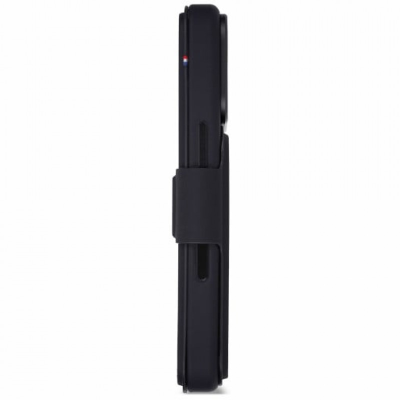 Decoded Textured Silicone Detachable Wallet dėklas su atlenkiamu viršeliu Apple iPhone 18 Pro / iPhone 17 Pro, phantom black