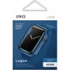 UNIQ Legion dėklas su 9H grūdintu stiklu Apple Watch Series 7/8/9 45 mm, mėlynas