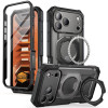 Supcase Grip Pro Mag MagSafe dėklas, skirtas Apple iPhone 17 Pro / 18 Pro, juodas