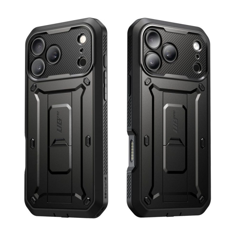 Supcase Unicorn Beetle Pro dėklas skirtas Apple iPhone 17 Pro Max / 18 Pro Max, juodas