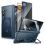 Supcase UB Aero MagSafe dėklas su grūdintu stiklu ir privatumo stiklu, skirta Samsung Galaxy Z Fold 8 Ultra, Aramid Blue