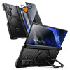 Supcase UB Aero MagSafe dėklas su grūdintu ir privatumo stiklu, skirta Samsung Galaxy Z Fold 8 Ultra, Aramid Black