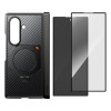 Supcase UB Aero MagSafe dėklas su grūdintu ir privatumo stiklu, skirta Samsung Galaxy Z Fold 8 Ultra, Aramid Black