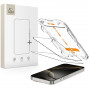 Tech-Protect Quick Set+ grūdintas stiklas, skirta Apple iPhone 16 Pro, juodas (2 vnt.)