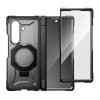 Supcase UB Grip Mag MagSafe dėklas su grūdintu stiklu ir privatumo stiklu, skirtas Samsung Galaxy Z Fold 8, juodas