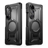 Supcase UB Grip Mag MagSafe dėklas su grūdintu stiklu ir privatumo stiklu, skirtas Samsung Galaxy Z Fold 8, juodas