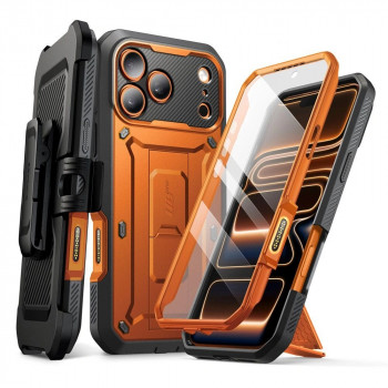 Supcase Unicorn Beetle Pro dėklas skirtas Apple iPhone 17 Pro Max, koralinės spalvos