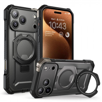 Supcase Unicorn Beetle Grip Mag MagSafe dėklas, skirtas Apple iPhone 17 Pro Max, juodas