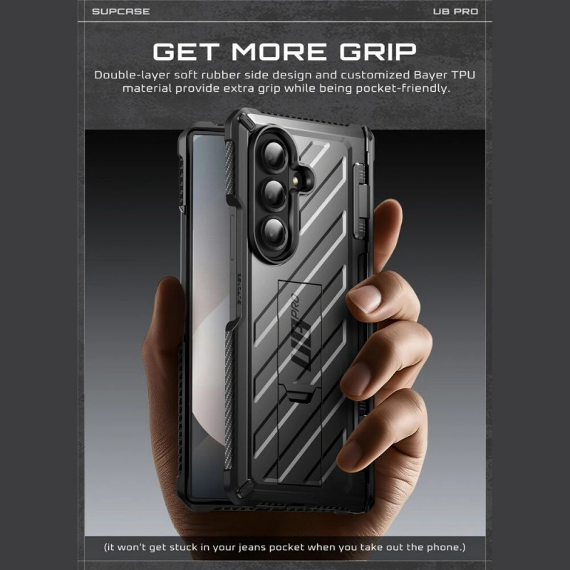 Supcase Unicorn Beetle Pro dėklas, skirtas Samsung Galaxy Z Fold 7, juodas