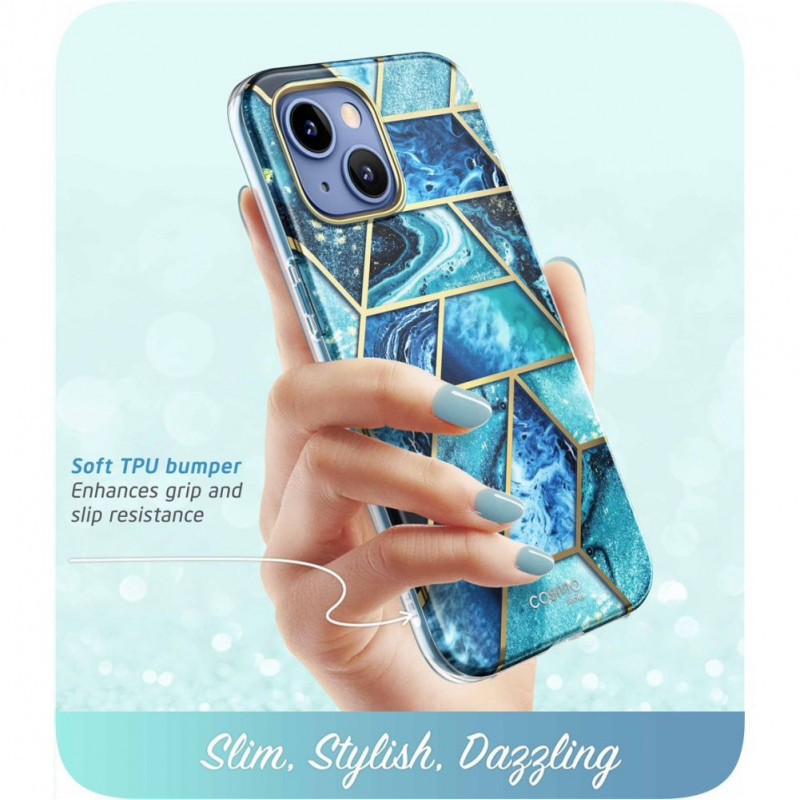 Supcase Cosmo dėklas, skirtas Apple iPhone 14 Plus / 15 Plus, Ocean Blue