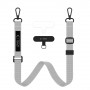 Tech-Protect C6S Rope Crossbody Crayon Grey telefono pakabuko rinkinys