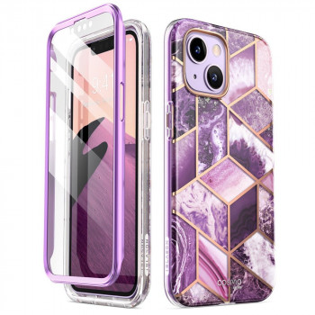 Supcase Cosmo Supcase dėklas, skirtas Apple iPhone 14 Plus / 15 Plus, Marble Purple