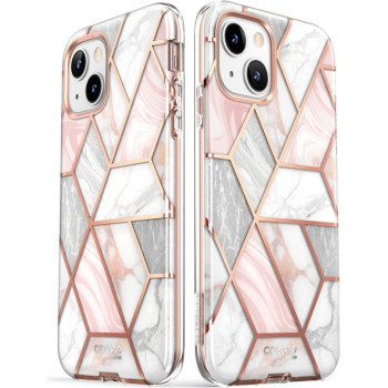 Supcase Cosmo dėklas, skirtas Apple iPhone 14 Plus / 15 Plus, Pink Marble
