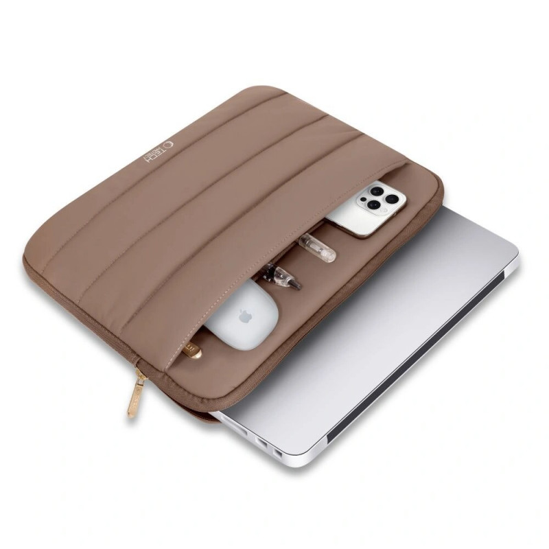 Tech-Protect Fluffy nešiojamojo kompiuterio dėklas 15-16", Walnut (Brown)