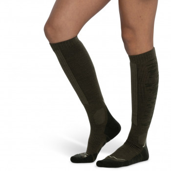 Buff Merino HW Over The Calf kojinės HWO2 Olive Green L