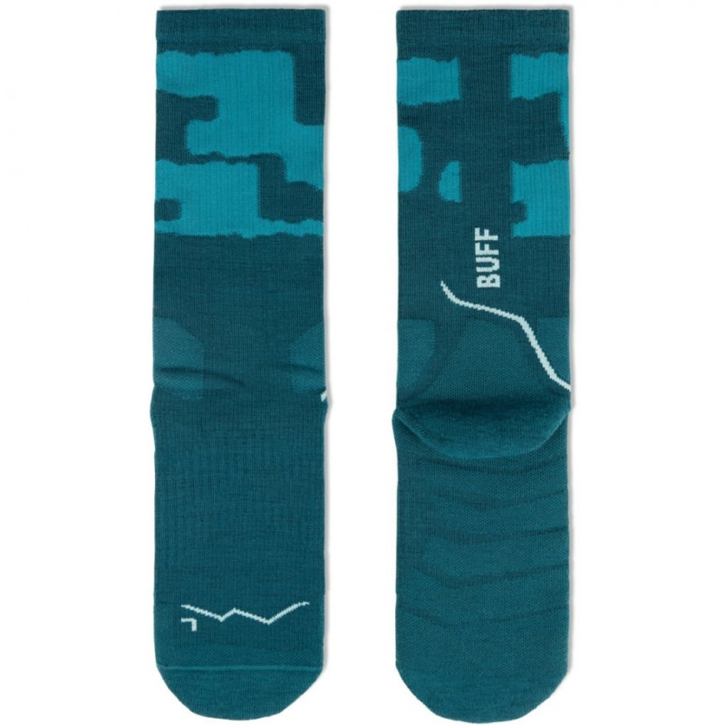 Buff Merino MW Crew MWC2 kojinės, Teal, L