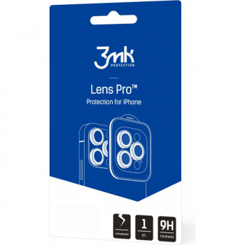 3MK Lens Protection Pro fotoaparato objektyvo apsauginis stiklas, skirta Apple iPhone 14 Plus / 15 Plus, Sierra Blue