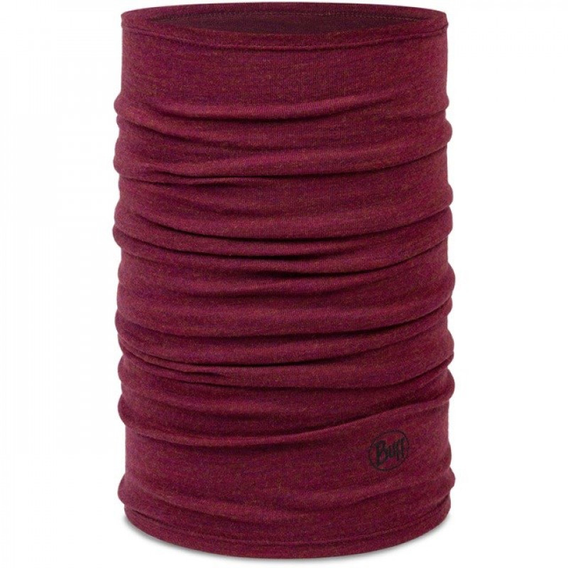 Buff Merino Midweight daugiafunkcinis šalikas, Melange Tibetan Red