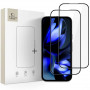 Tech-Protect Glass Fit+ grūdintas stiklas skirtas Google Pixel 9a / 10a (2 vnt.), juodas