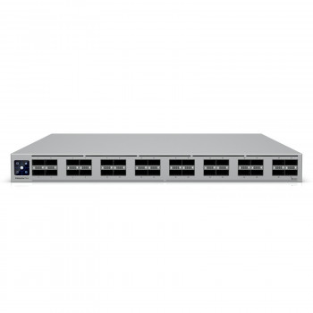 Ubiquiti UniFi Switch 32x QSFP28 100 Gbit, valdomas, 19" stovo, 1.3" jutiklinis ekranas