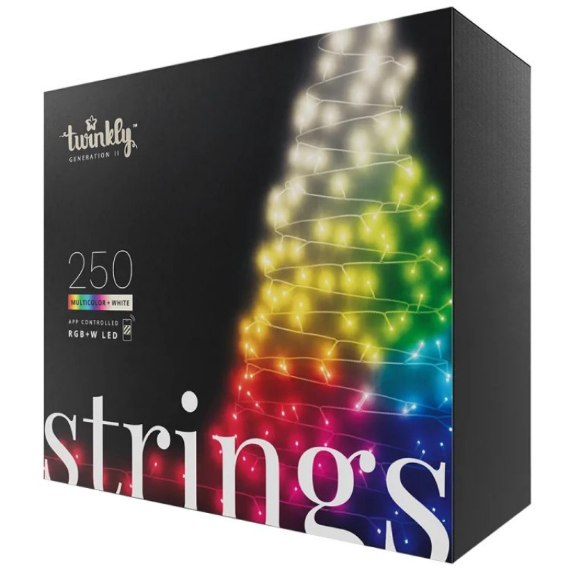 Twinkly Strings TWS250SPP-TEU LED girlianda, 250 RGBW, 5 mm, permatoma
