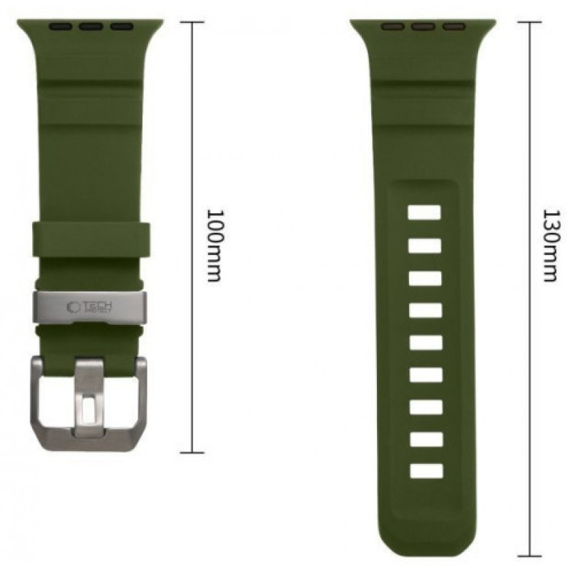Tech-Protect Motion Apple Watch 8 / 9 / 10 / 11 / 12 / SE / Ultra 44/45/46/49 mm apyrankė, Tactical Green