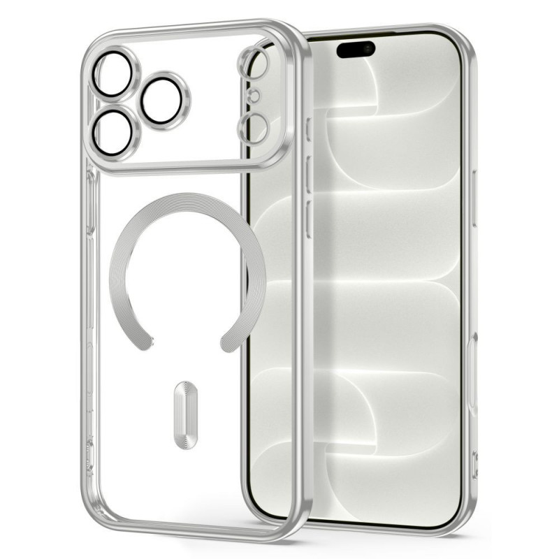 Tech-Protect Magflex MagSafe dėklas Apple iPhone 17 Pro / 18 Pro, Shiny Silver