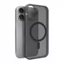 Puro Daylight MagSafe suderinamas silikoninis dėklas iPhone 17, permatomas juodas