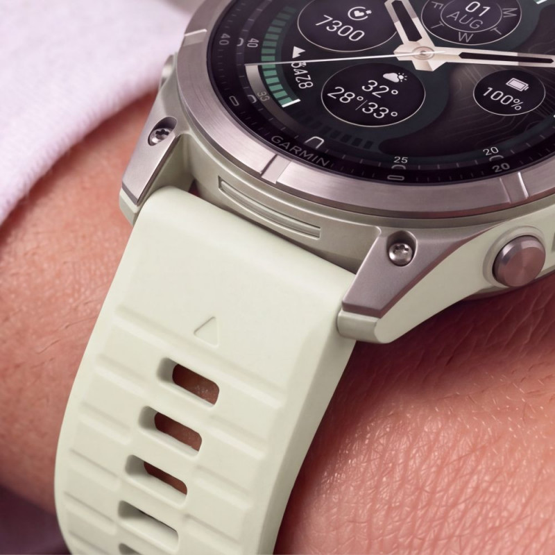 Tech-Protect Silicone Tech-Protect laikrodžio dirželis, skirtas Garmin Fenix 5 / 6 / 6 Pro / 7 / 8 / 8 Pro / E / 9 / 9 Pro 47 mm, Stone Grey