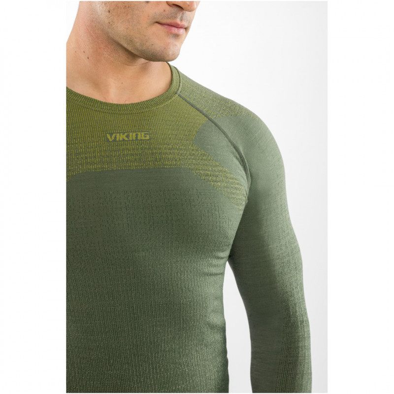 Viking Altis Man Set vyriškas merino apatinio sluoksnio komplektas, tamsiai žalias, M