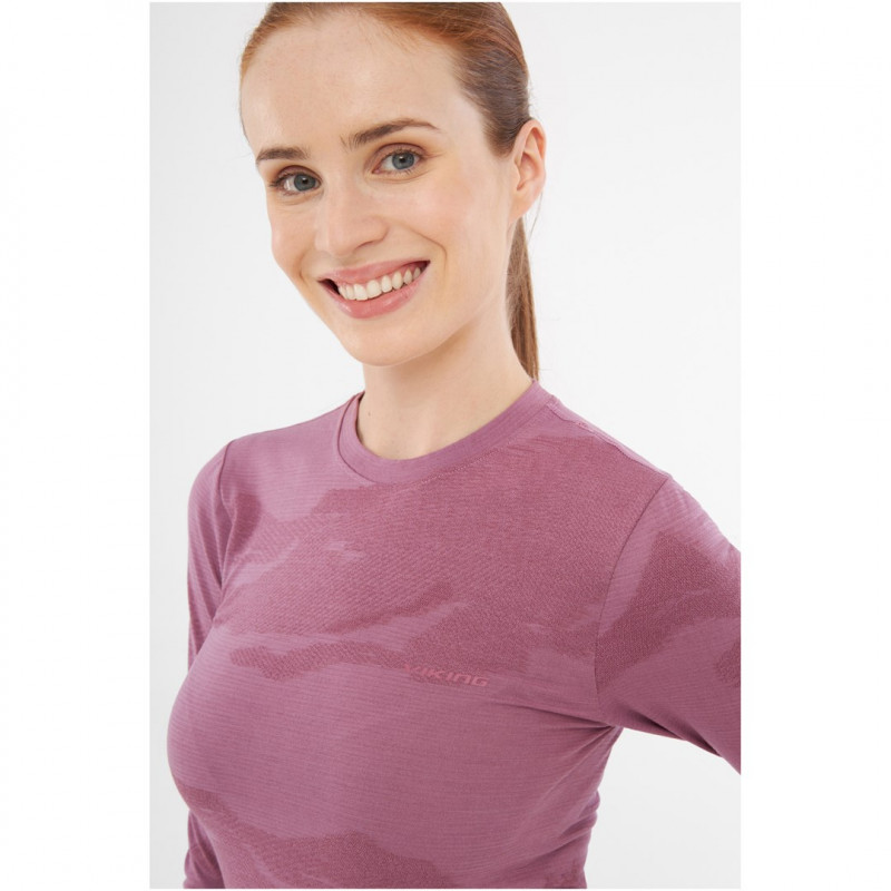 Viking Altis Lady Set moteriškas merino apatinio sluoksnio komplektas, rožinis, M