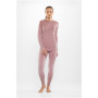 Viking Altis Lady Set moteriškas merino apatinio sluoksnio komplektas, rožinis, L